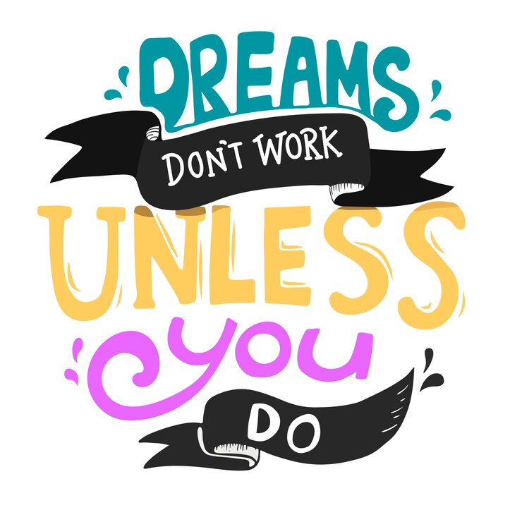 Vector dreams dont work unless you do typography design quote