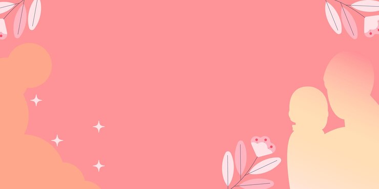 Vector dreamy pink silhouette
