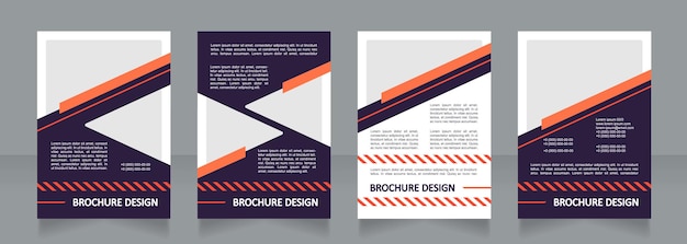 Driving courses blank brochure design. Educational plan. Template set with copy space for text. Premade corporate reports collection. Editable 4 paper pages. Calibri, Arial fonts used