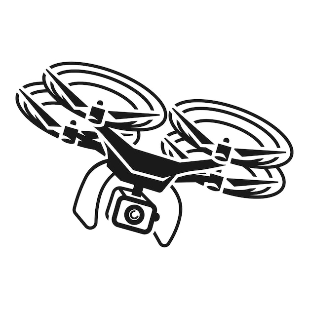 drone maneuvering icon simple illustration of drone maneuvering vector icon for web design isolated on white background