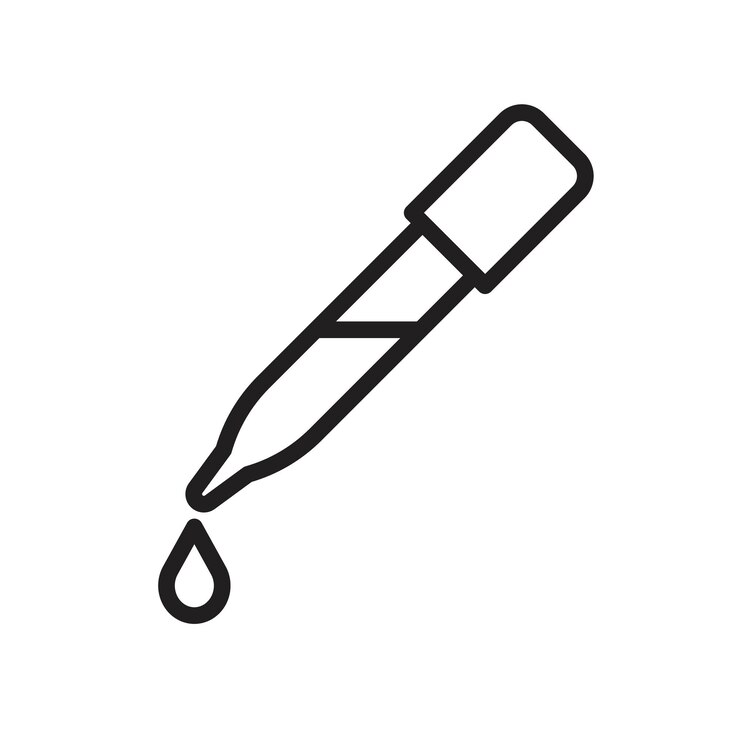 Dropper icon Simple thin outline