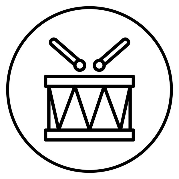 Drum Solo icon vector image Can be used for Rock and Roll