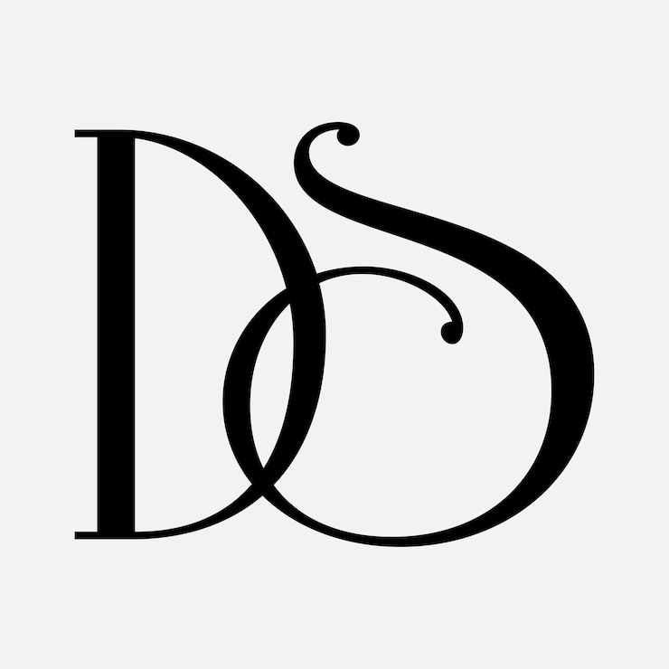 Vector ds initial letter logo design