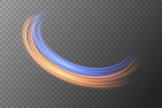 dynamic brilliant speed lines neon lines with the effect of speed and road