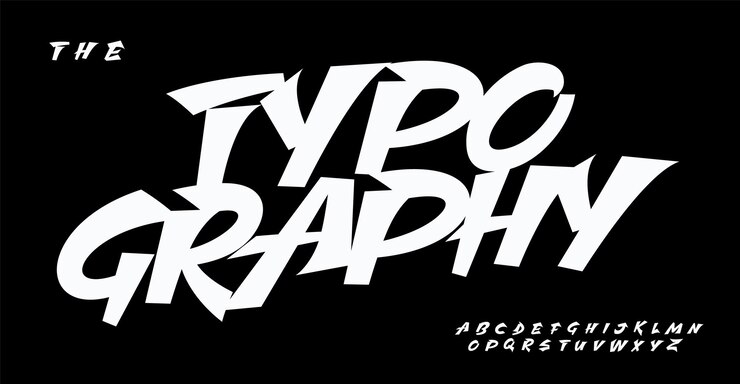 Vector dynamic handdrawn font for youthful modern logo lettering fresh headline contemporary comic and