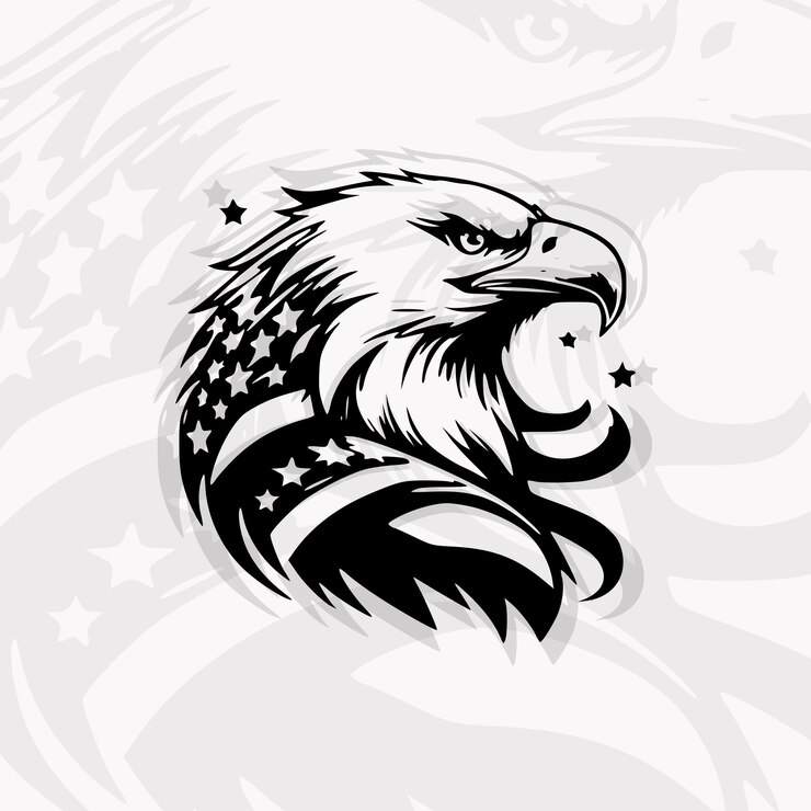 Vector eagle mascot vector illustration