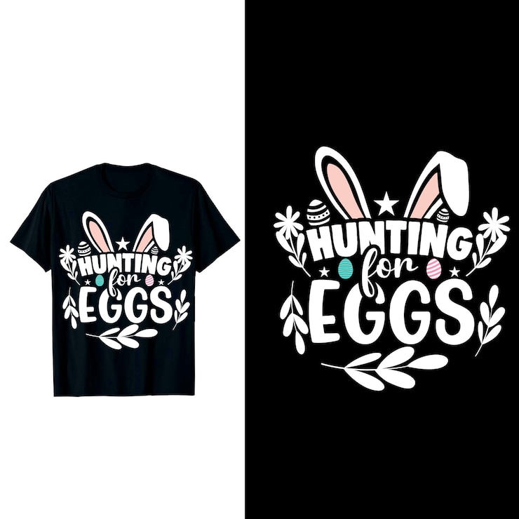 Easter Bunny Egg Hunt T-Shirt Design