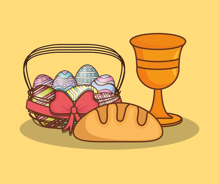 Vector easter celebration design