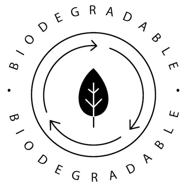 Vector ecofriendly biodegradable natural vector icon design