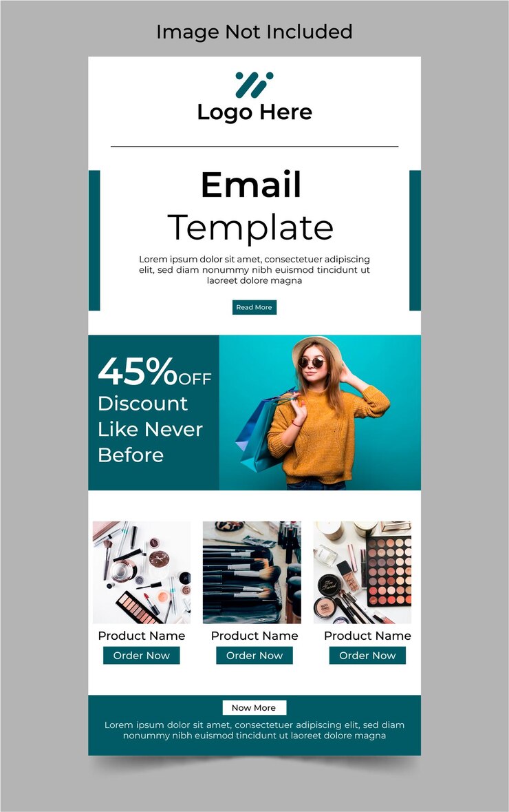 Vector ecommerce email template