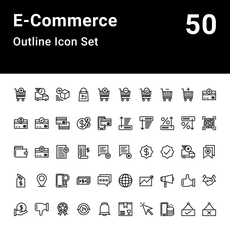 ECommerce Outline Icon Set