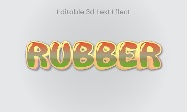 Vector editable 3d text style effect in eps