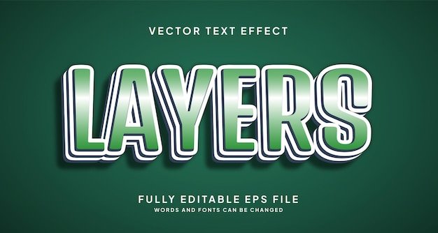 Editable Shiny Layers Text Effect