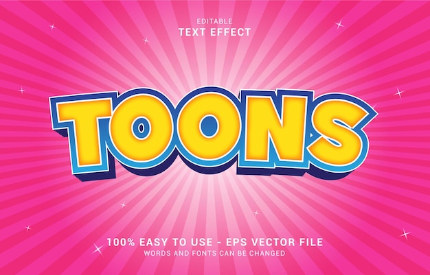 editable text effect, 3d cartoon style can be use to make title