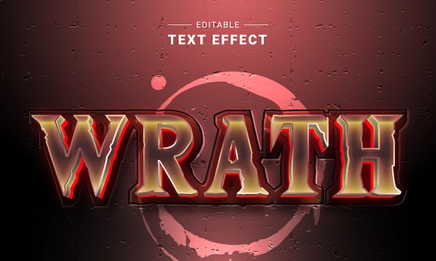 Editable Text Effect for illustrator. Vector text effect