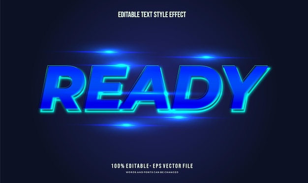 editable text effect futuristic shiny color text style effect