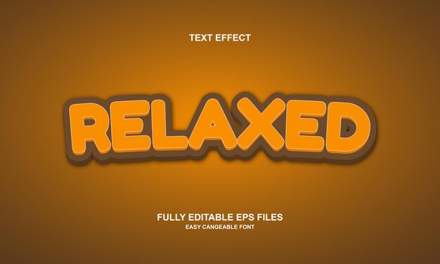 Editable text effect love relaxed
