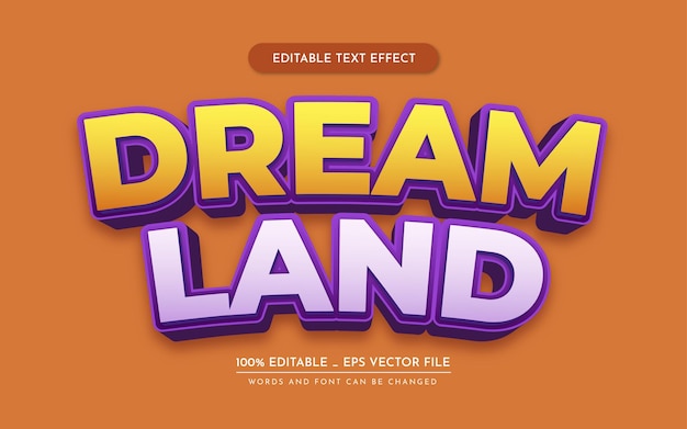 Editable text effect