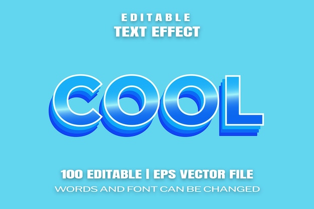 Editable text effects Cool words and font can be changed