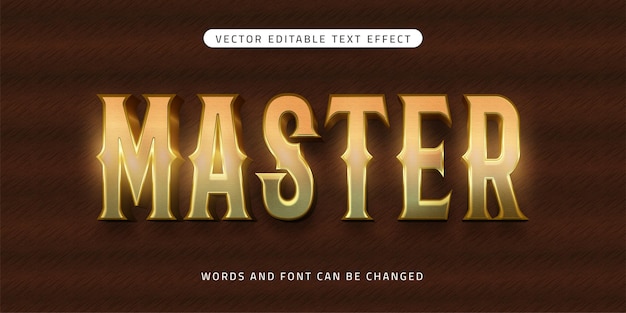 Editable text master 3d style effect