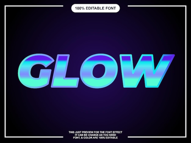 Editable Text Style Font Effect