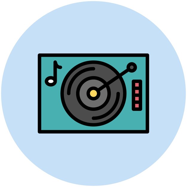Edm icon vector image Can be used for Artist Studio