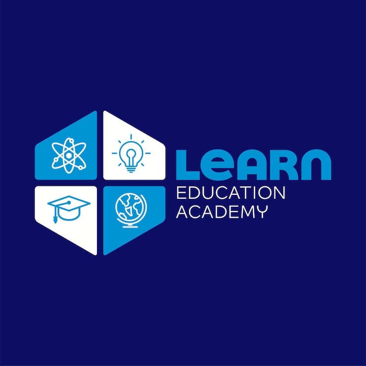 Vector education academy logo design