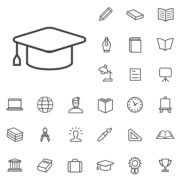 Education icon set