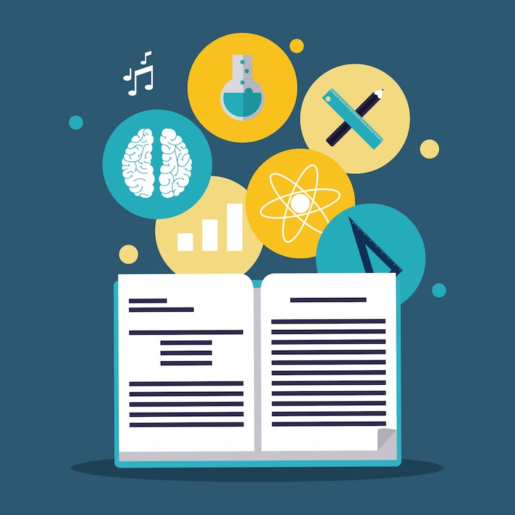 Vector education learning school design