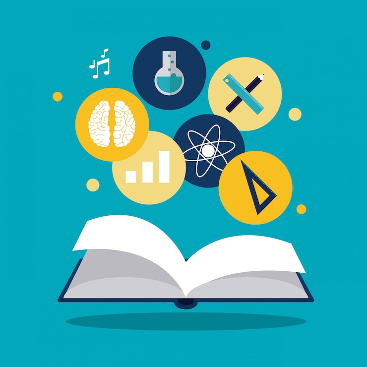 Vector education learning school design