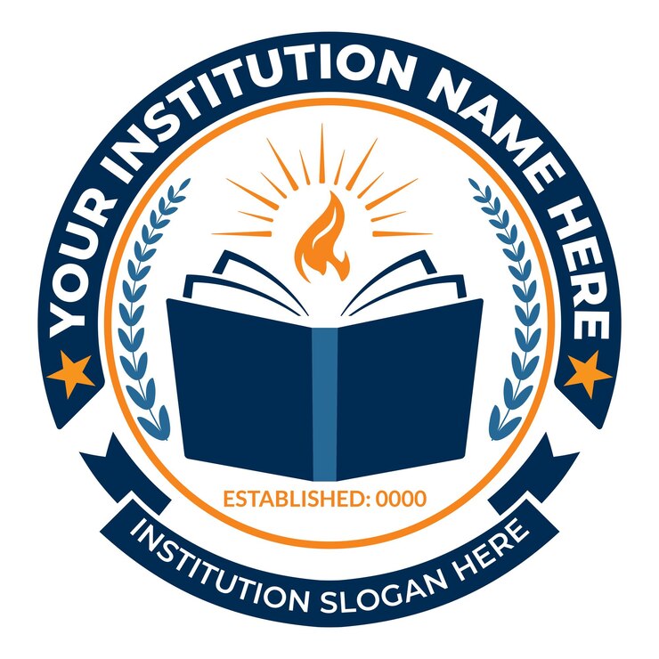 Vector education logo and school badge design template
