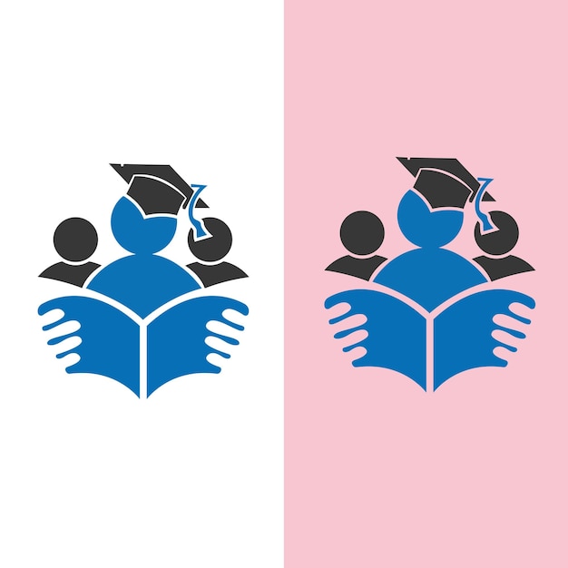 Education Logo Template vector Pro Vector Education school logo design for book style or man