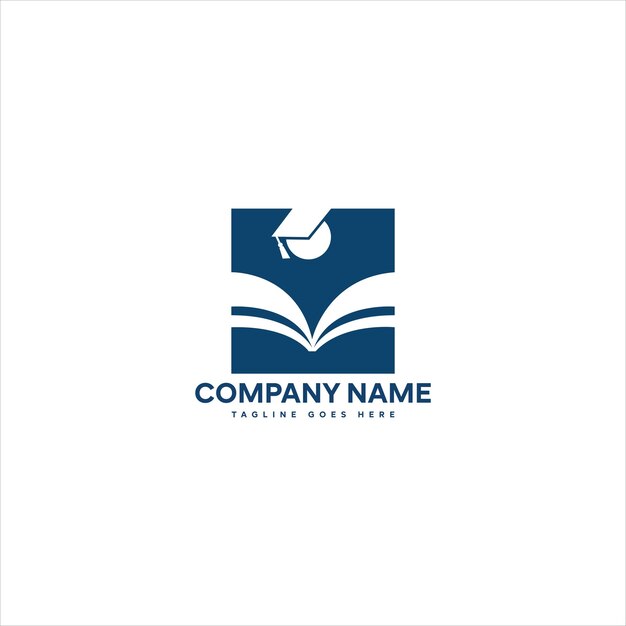 education logo with book and torch education university and college logo