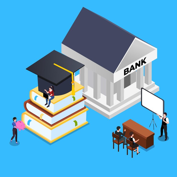Vector educational loan investment in education