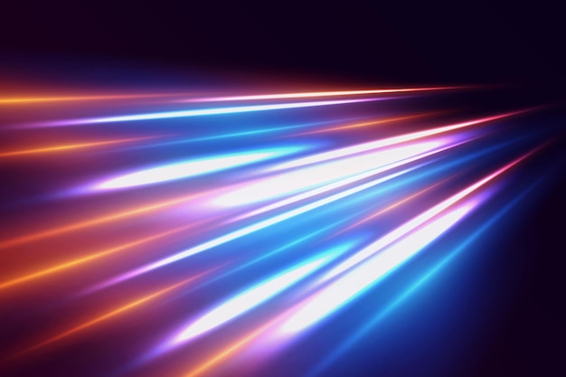 Efek cahaya garis kecepatan sinar laser