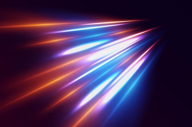 Efek cahaya garis kecepatan sinar laser