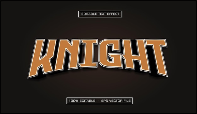 Efek teks Knight yang bisa diedit