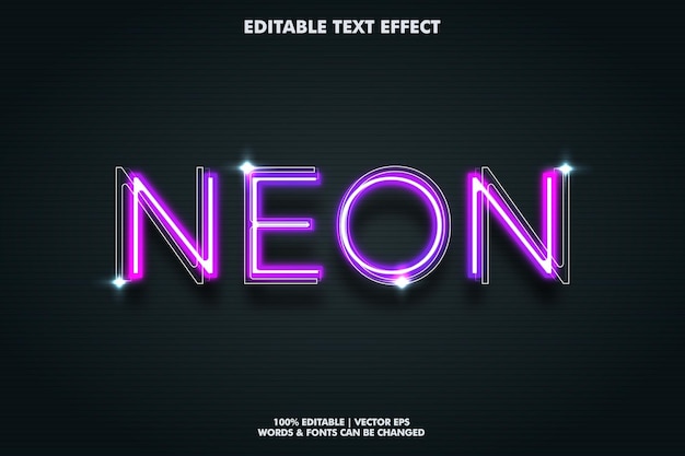 Efek Teks Neon