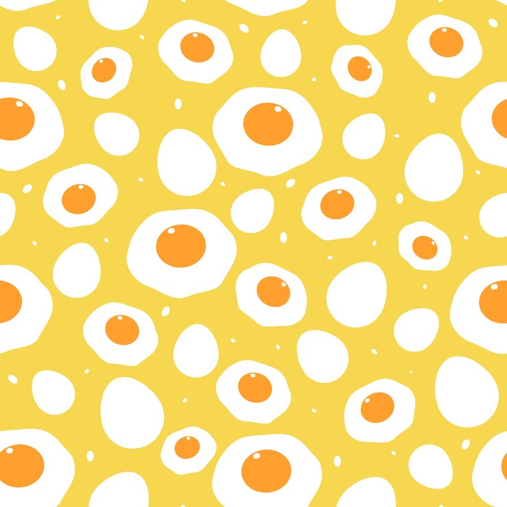 Vector eggs pattern background