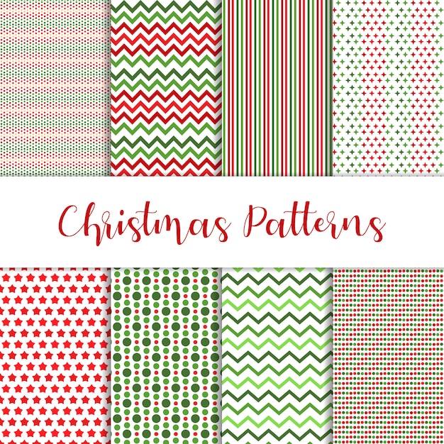 Eight beautiful Christmas Patterns