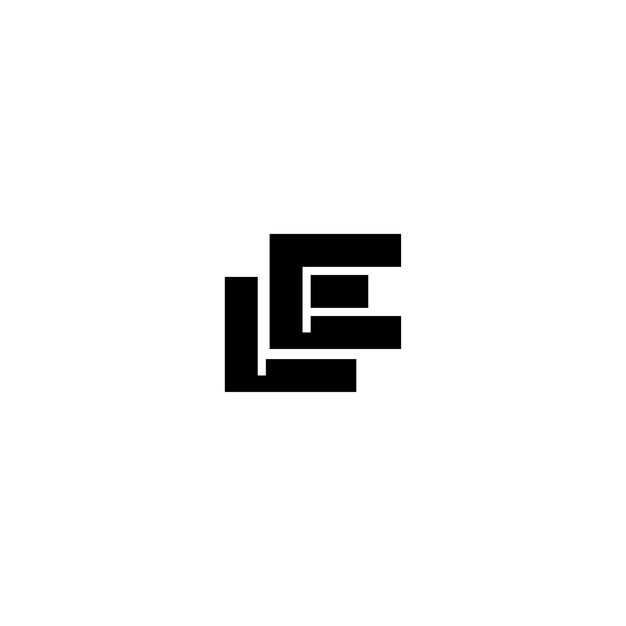 EL monogram logo design letter text name symbol monochrome logotype alphabet character simple logo