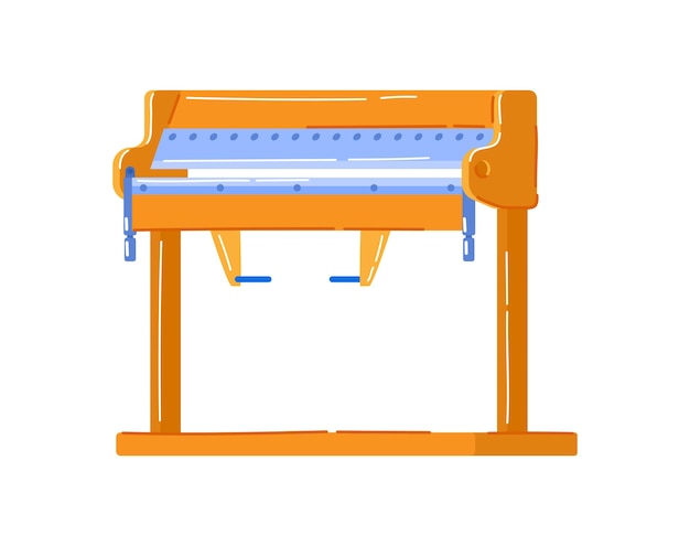 Electric machines in production hole drilling equipment engineering drill cartoon style vector