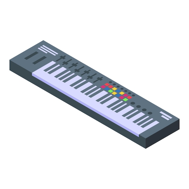 Electronic piano keyboard synthesizer showing musical creativity