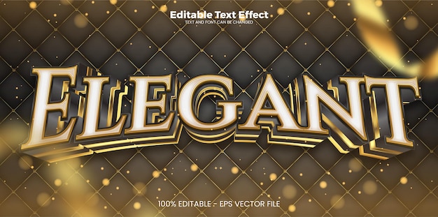 Elegant Editable text effect in modern trend style