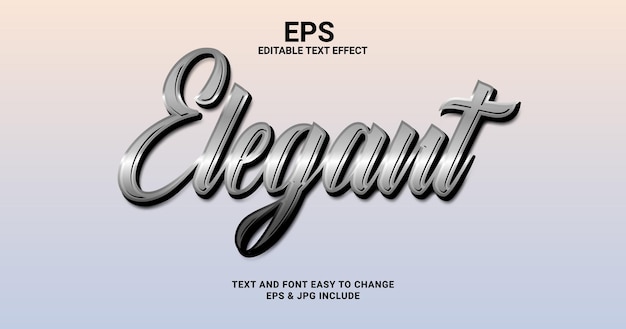 Elegant EPS Text effect