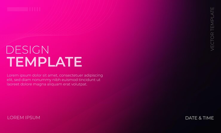 Vector elegant magenta and black gradient background illustration