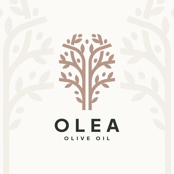 Elegant Olive Tree Logo Design Luxurious Olea Emblem Tree of Life Symbol for Organic Excellence