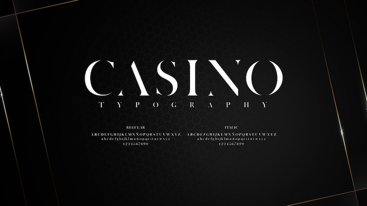 Vector elegant typeface with sharp endings