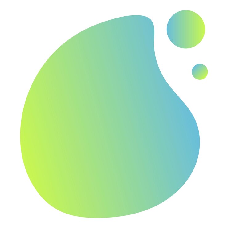 Vector elemen bentuk abstrak cair dengan warna gradasi