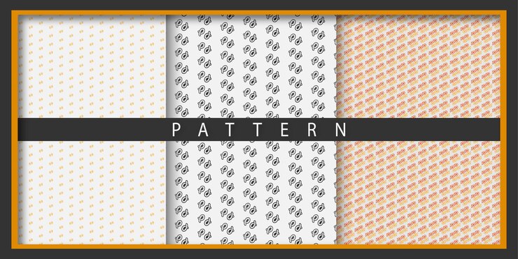 Elemen pola sederhana dari Pola baru set pola geometris minimalis penuh warna Vektor Premium